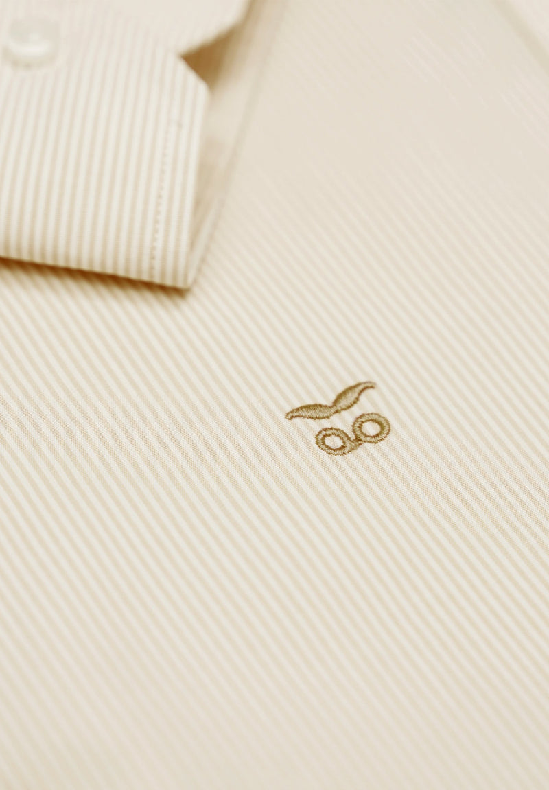 Camisa Classic Stripe Beige